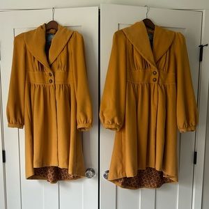 *Reserved for @sweetvintagegal*. Anthropologie Marigold coats, Medium & Large